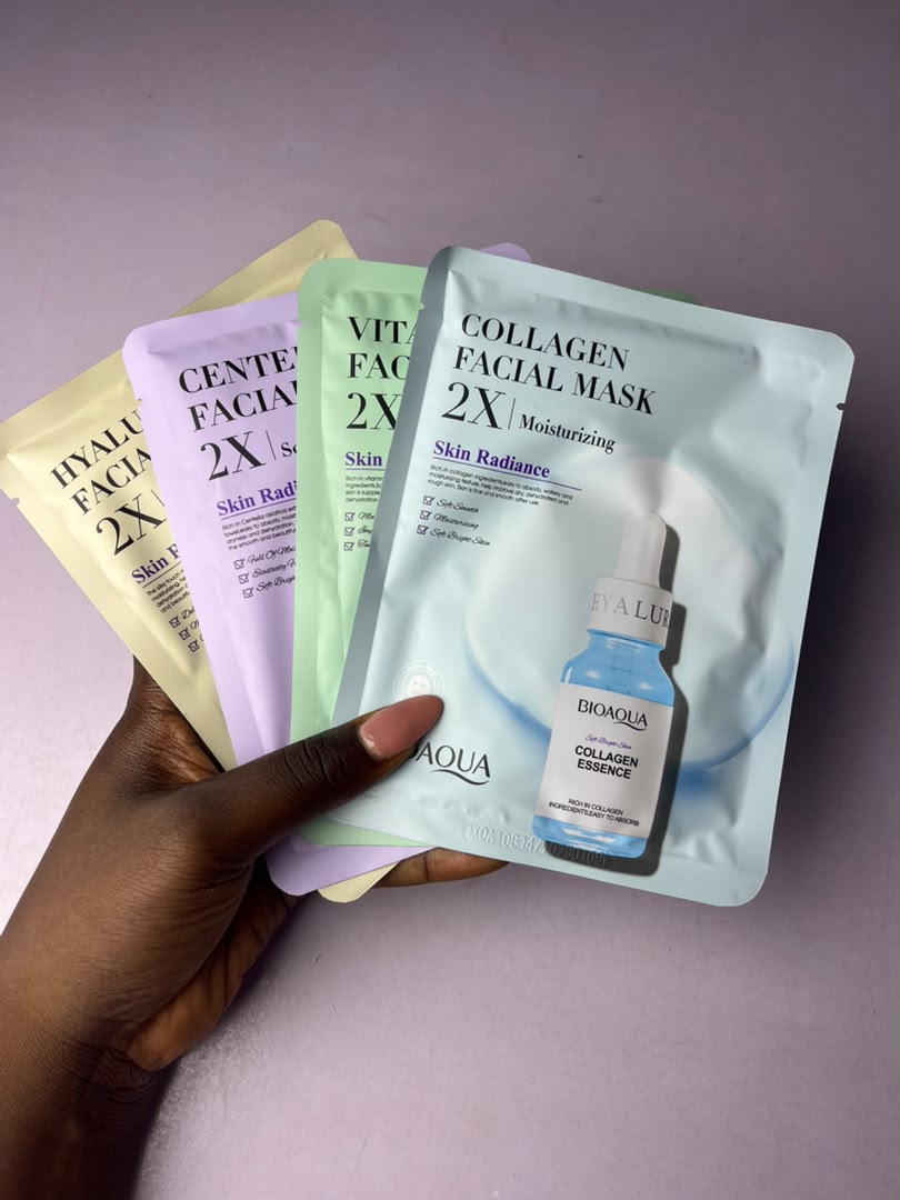 -Masque visage bio aqua(Lot de 12)