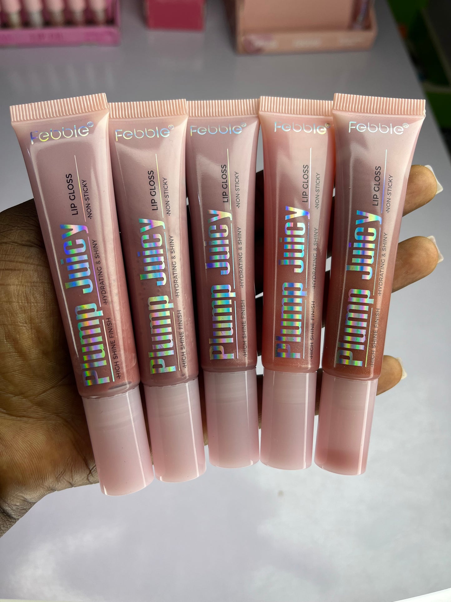 Febble plumping shiny lipgloss