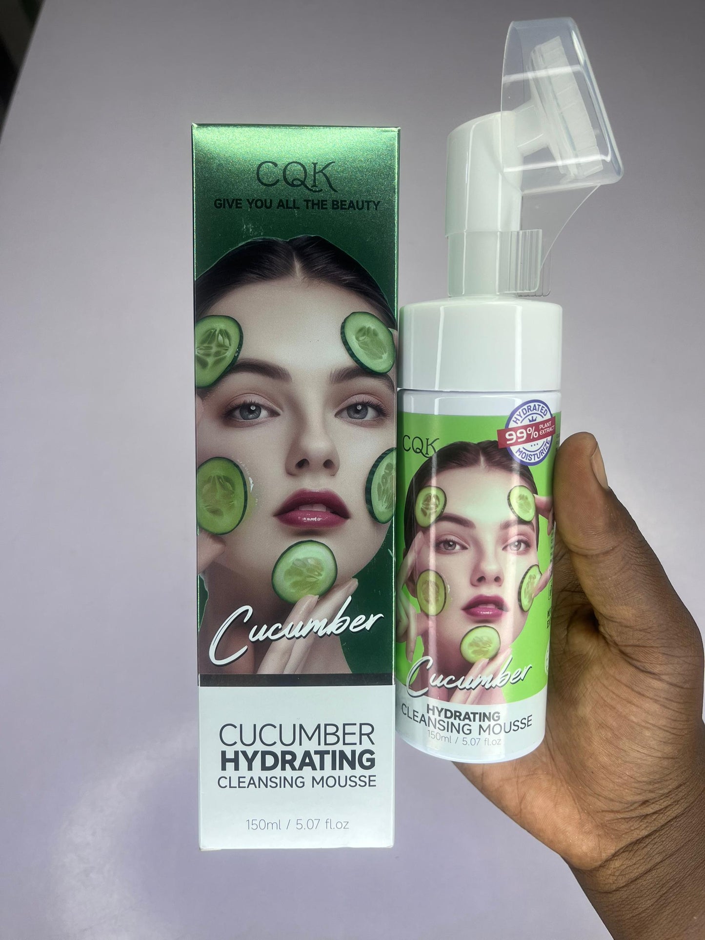 Mousse nettoyante visage