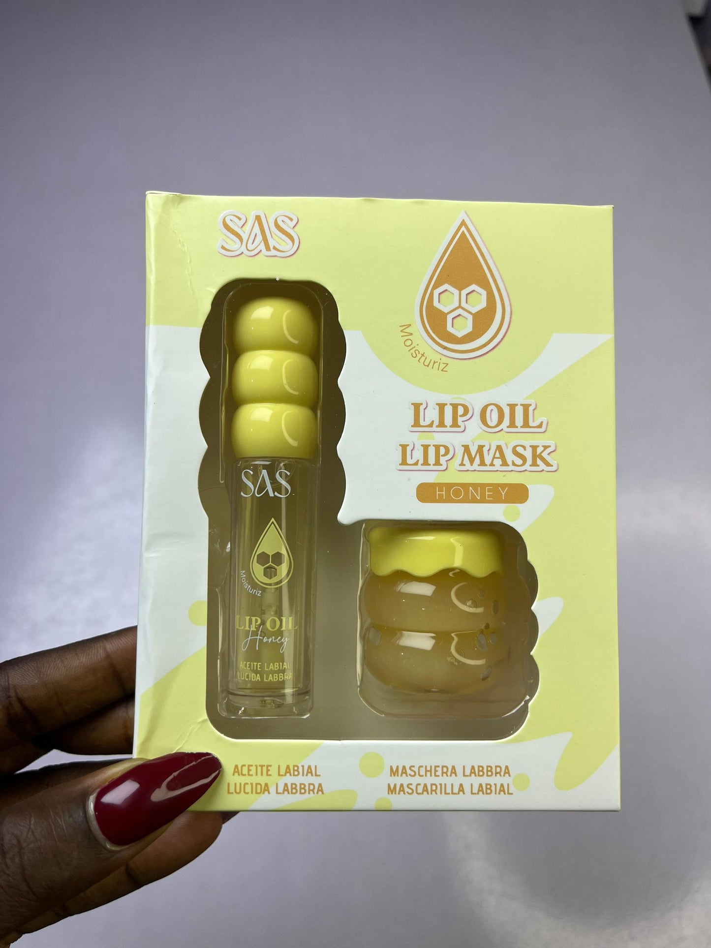 -Duo huile et masque lèvres