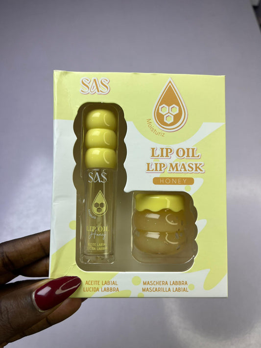 -Duo huile et masque lèvres