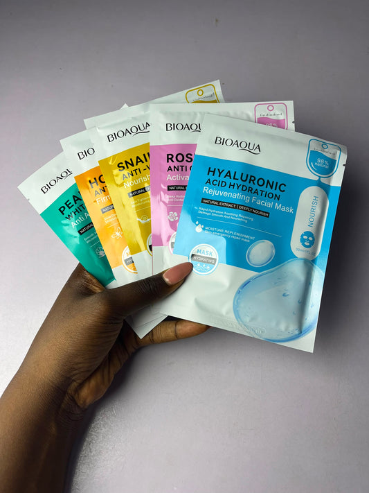 -Masque visage bio aqua(Lot de 12)